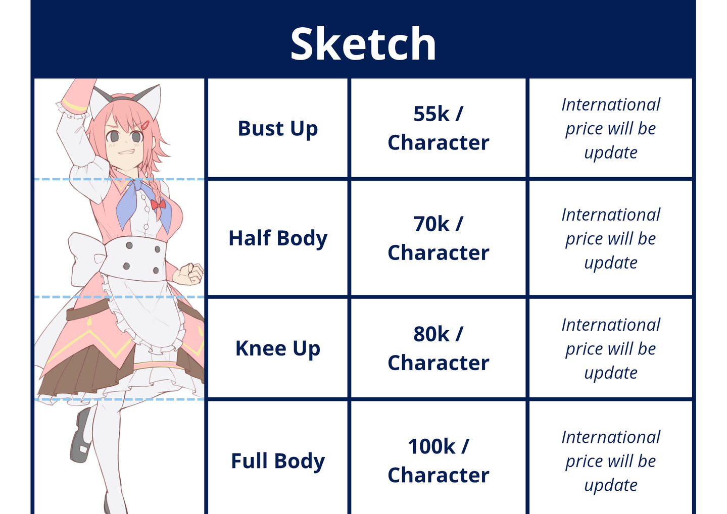 Sketch Pricelist